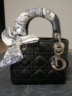 値下げ！DIOR人気レディディオールミニ！ブラックシルバー！ミッツァつき♡
