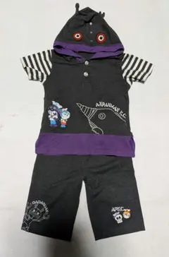 だだんだん　マリンTシャツ&ハーフパンツセット　サイズ120