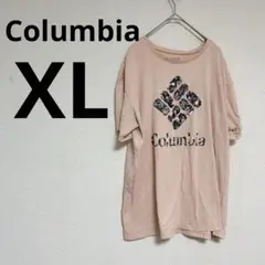 Columbia ロゴ Tシャツ 半袖 ピンク 【 サイズ XL 】レディース