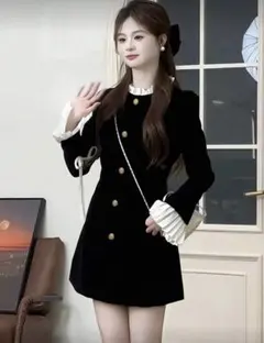 ミニワンピース 長袖