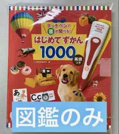 新品・未読 本のみ タッチペンで音が聞ける! はじめてずかん1000 英語つき