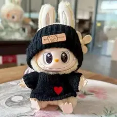 SALE！【ラブブ 黒セーター】LABUBU ラブブ服 ニット ぬい服 着せ替え
