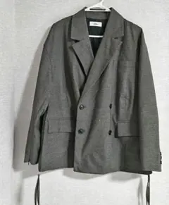 ブラウン チェック ジャケット