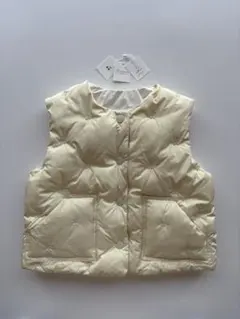 【新品】bonpoint チェリーエンブロイダリーダウンベスト