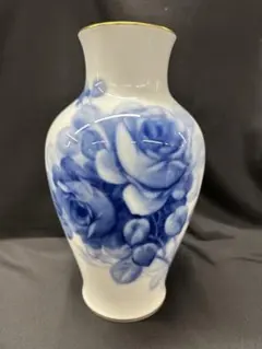 NARUMI手描き 薔薇絵 花瓶 フラワーベース S.Narita - メルカリ