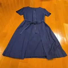 COMME CA BLANC D'ELLE ネイビー ワンピース M〜L