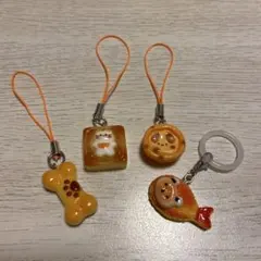 食品サンプル ストラップ めじるし　4個セット