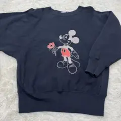 【超希少】ミッキーマウス Champion × Disney スウェット 黒