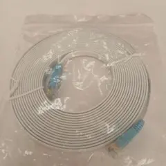 ホワイト RJ45 LANケーブル５メートル