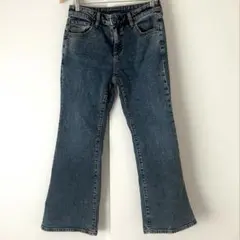 GU スリムフレアジーンズ +EC(丈短め68.0cm)