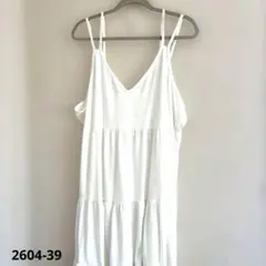 ホワイト キャミソールワンピースFree