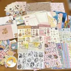 大量　まとめ売り　シール　コラージュ　デコ　手帳　ラッピング　女の子　文具