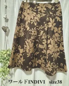 値下げ✨美品✨INDIVI フレアスカートsize38