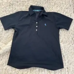 クラーク ネイビー 半袖ポロシャツ LL
