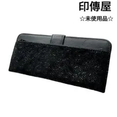 【印傳屋】インデンヤ　INDEN-YA 二つ折り財布　本革　鹿皮　ブランド財布のサムネイル