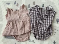 【pairmanon 】ロンパース80 2枚セットペアマノンベビー服