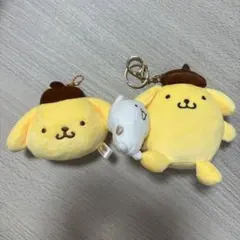 新品未使用　ポムポムプリン　マフィンマスコットチャーム　キーホルダー2点セット
