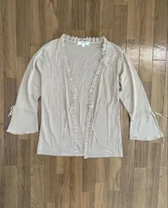 CINEMA CLUB ベージュ カーディガン M