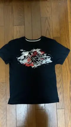 エアジョーダン プリントTシャツ 黒 XL