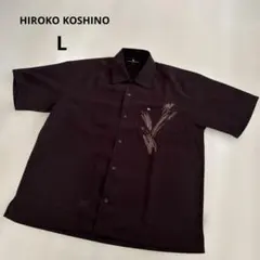 Hiroko Koshino Homme メンズ半袖シャツ　ブラウン　Lのサムネイル
