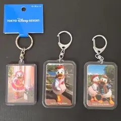 ディズニー　Disney　デイジー　ドナルド　実写　キーホルダー