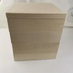 空箱21cm×21cm×5.5cm　桐箱 箱4個 蓋1個　4段階