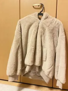 INGNI ベージュ フリースジャケット フード付き