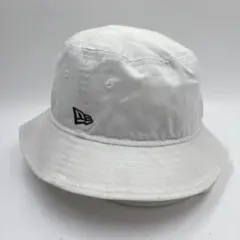NEW ERA ニューエラ バケットハット ホワイト ワンポイント ロゴ バケハ