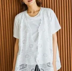 8/31迄出品☆新品☆スタディオクリップ レース カシュクール ベスト ジレ