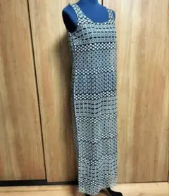 レディース　ロングワンピース　レース　春夏　ノースリーブ