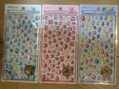 あ*い様 【正規品】新品未使用　しずくちゃん　ボンボンドロップシール　3枚セット