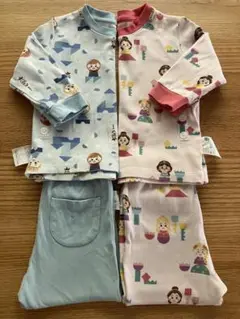 ユニクロ　ベビー　パジャマ　ディズニーキディア　プリンセス　2枚セット