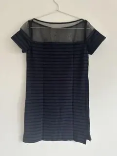 sacai luck ボーダーワンピース チュールのサムネイル