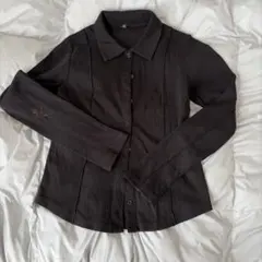 黒 長袖カットソー シャツ カーディガン GU