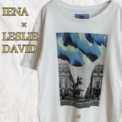 美品✨IENA × LESLIE DAVID コラボ プリントTシャツ アートのサムネイル