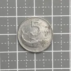 1873年 イタリア 5リラ銀貨 1872 イタリア 5リラ 大型銀貨 ヴィットリオ・エマニュエル2世