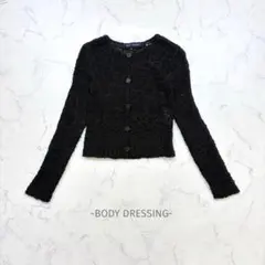 BODY DRESSING/ニットカーディガン/M/黒/透かし編み/綺麗めのサムネイル