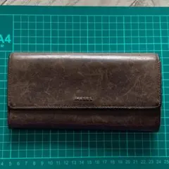 DIESEL　長財布　茶色×黄色　ディーゼル　ウォレット