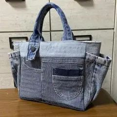 デニムリメイク⭐️つぎはぎ⭐️ハンドバッグ⭐️デニムバッグ⭐️トート⭐️ハンドメイド