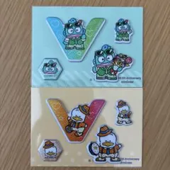 はぴだんぶい　オリジナルぷっくりシール　あひるのペックル　ハンギョドン　2枚
