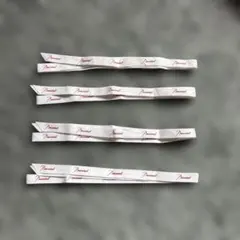 Baccarat バカラ ラッピングリボン ホワイト×レッドロゴ 2ロール