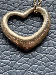 ティファニー オープンハート ネックレス シルバー ヴィンテージ 箱付き