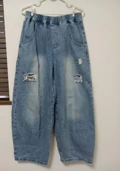 ダメージ加工デニム　Lサイズ