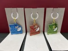 ポケチャーム30周年ロゴマスコット ヒコザル ポッチャマ ナエトル セット