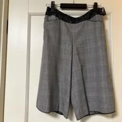 ポールスチュアート　グレンチェック柄 レース装飾 キュロットパンツのサムネイル