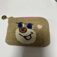 ラブラリーバイフェイラー　ドアップ　テディ　L型ポーチ