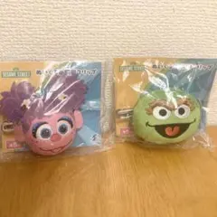 セサミストリート　ぬいぐるみ前髪クリップ　2種セット　アビー　オスカーのサムネイル