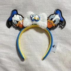 海外ディズニー限定　ドナルドダッグ誕生記念90周年カチューシャ　WDW HKDL