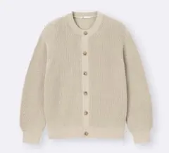 GU リリヤーンクルーネックカーディガン 目黒蓮さん着用