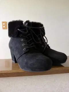 黒ブーツ PINK-latte サイズS 22.0〜22.5